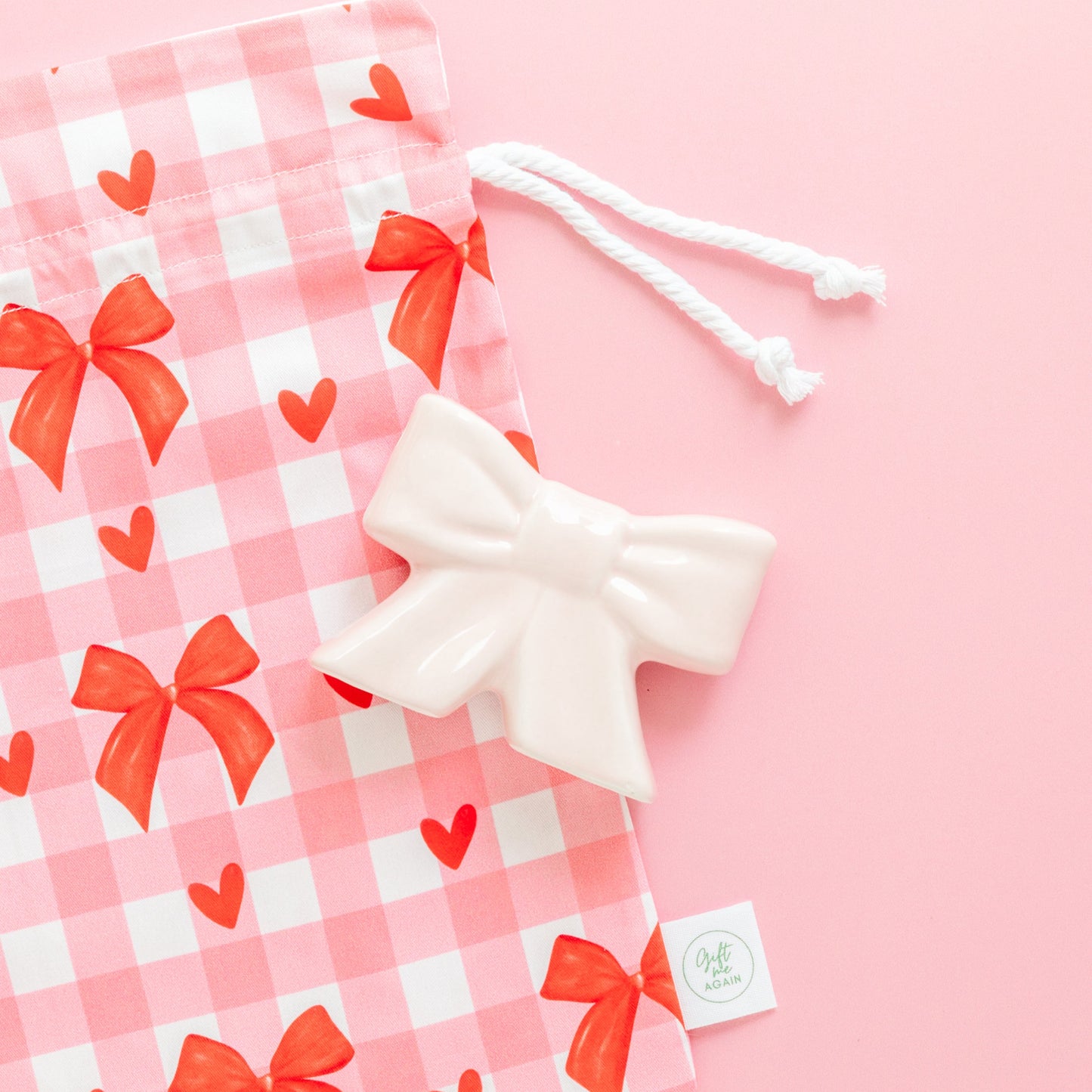 Pretty in Pink Fabric Gift Bag