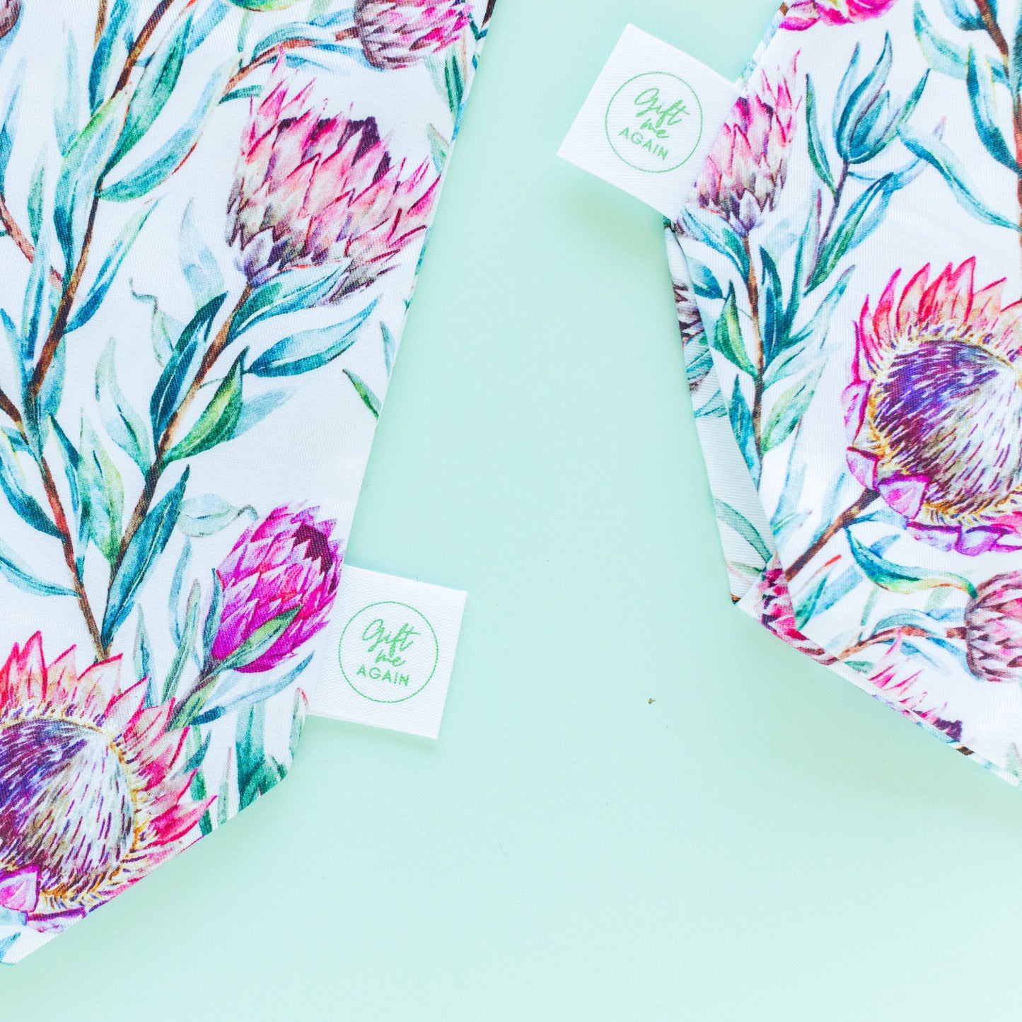 King Protea fabric gift bag