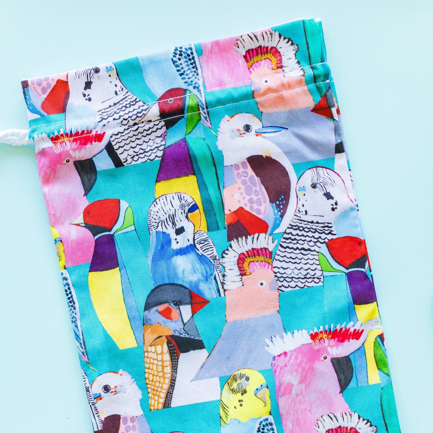Warlukurlangu Birdie Paradise fabric gift bag