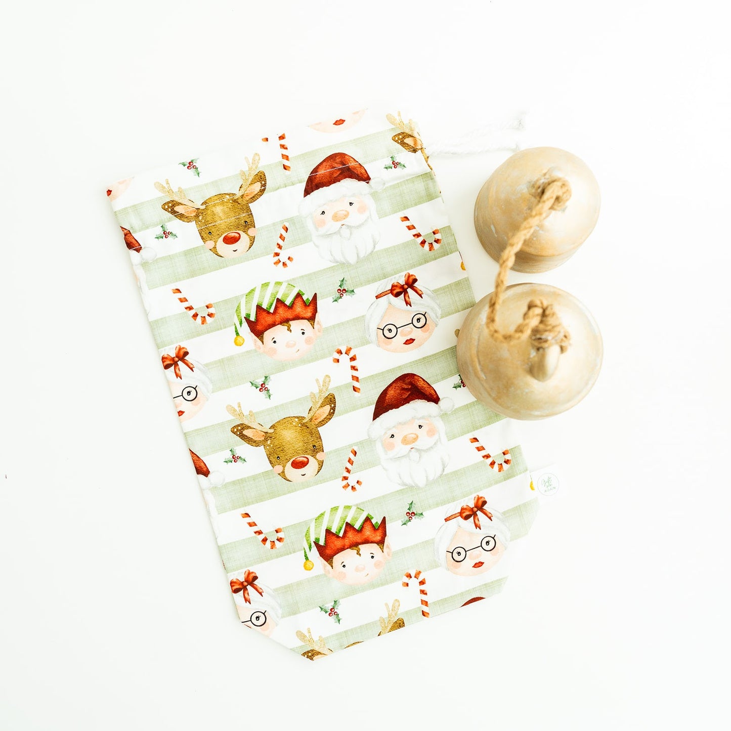 Christmas fabric gift bag bundle