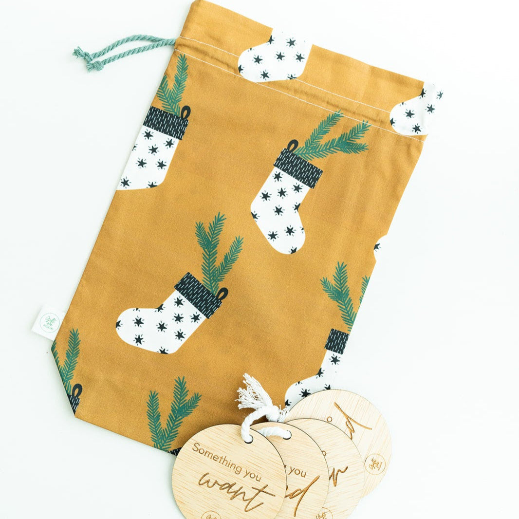 Christmas Stockings fabric gift bag