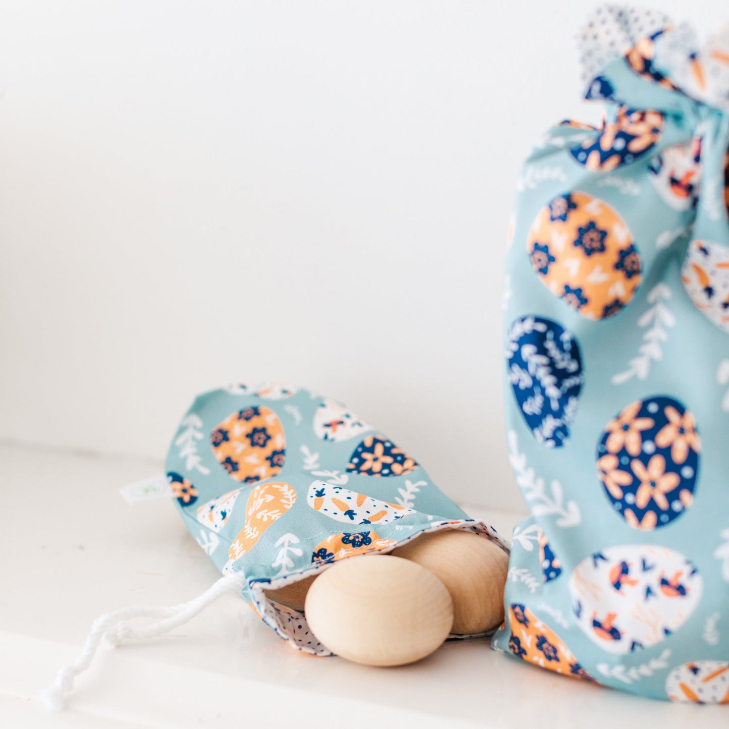 Eggs Easter fabric gift bag