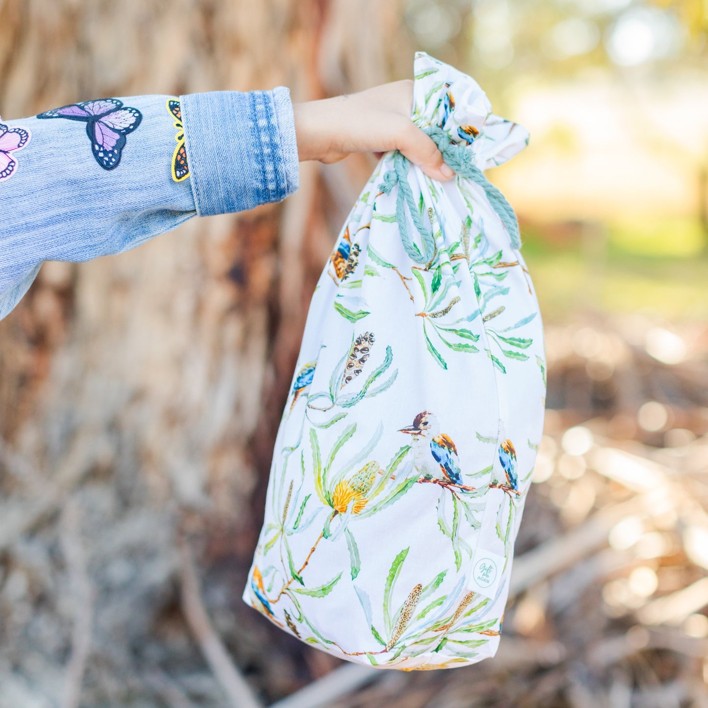 Kookaburra fabric gift bag