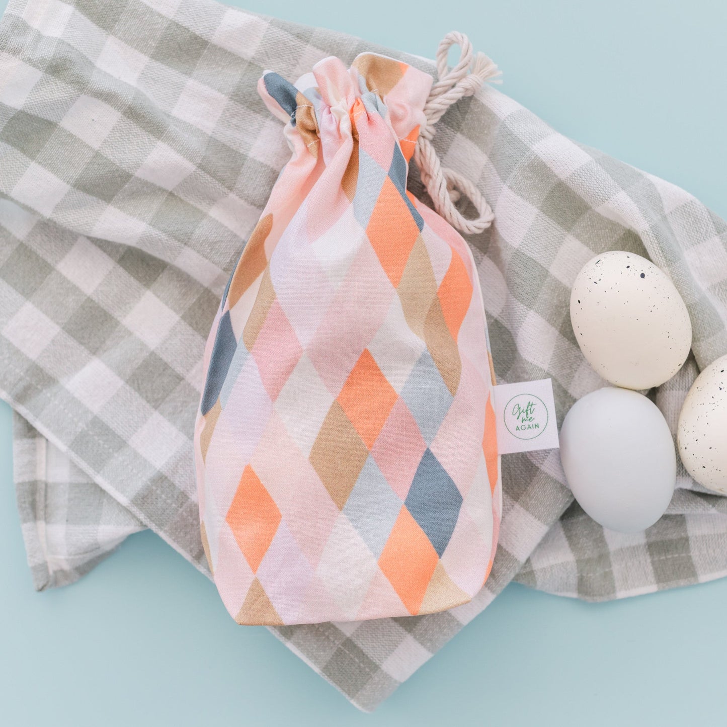 Jewels Easter fabric gift bag