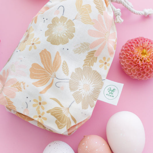 Country Fields Easter fabric gift bag