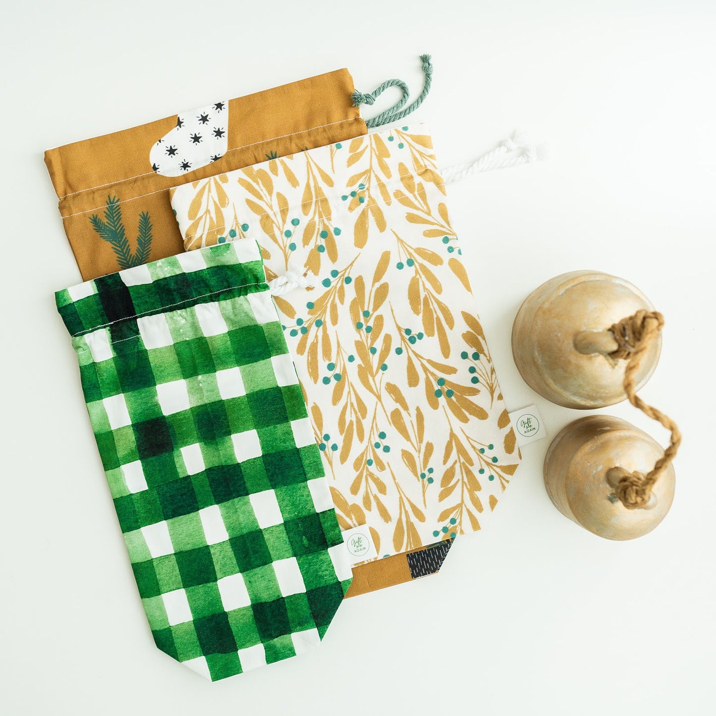 Leaves of Grace fabric gift bag