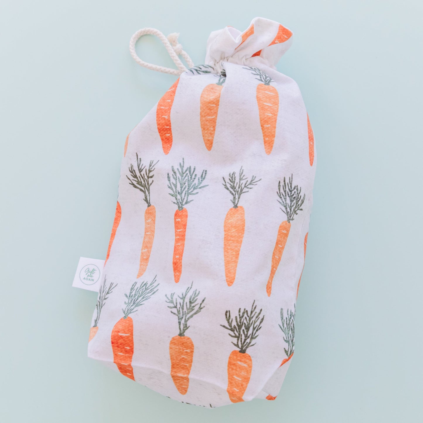 Carrot Patch Easter fabric gift bag