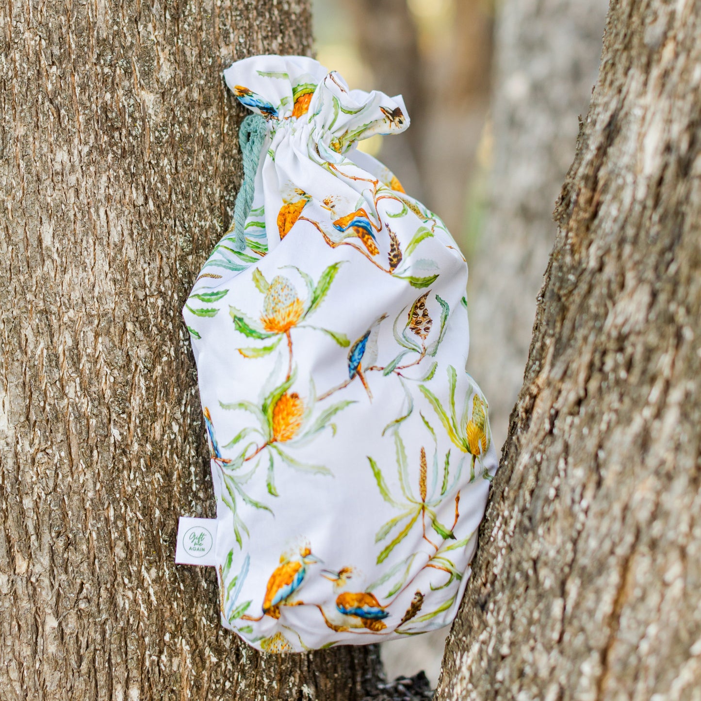 Kookaburra fabric gift bag
