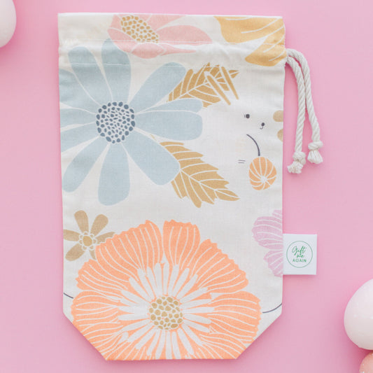 Spring Meadow Easter fabric gift bag