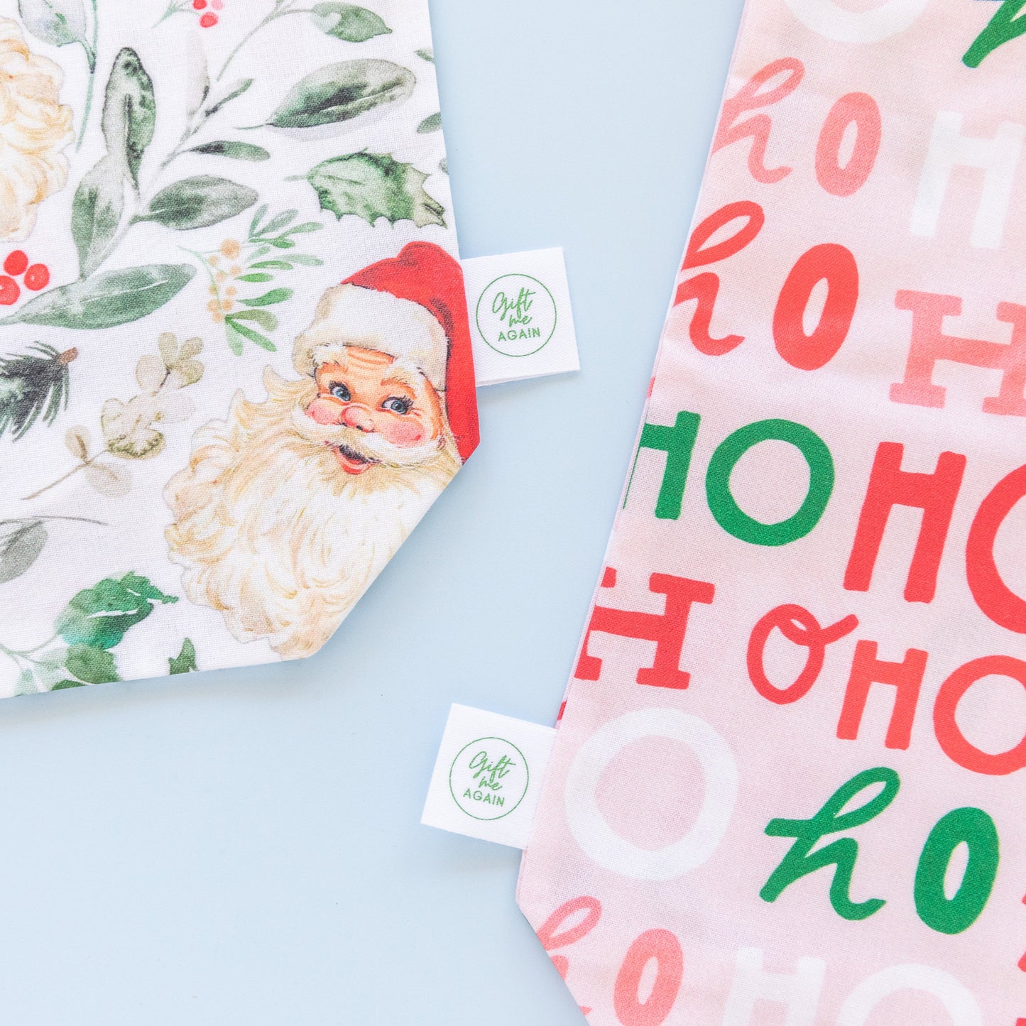 Christmas fabric gift bag bundle