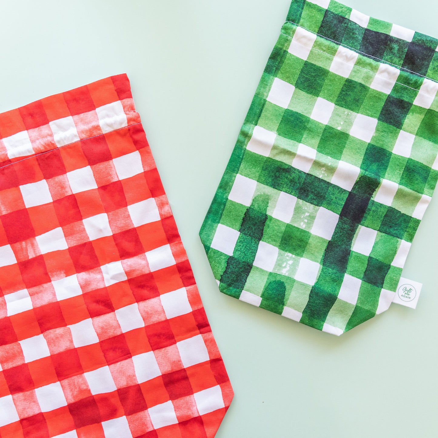 Christmas fabric gift bag bundle