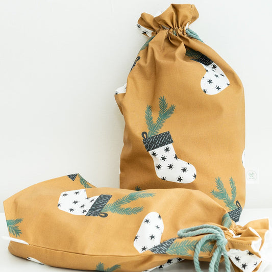 Christmas Stockings fabric gift bag