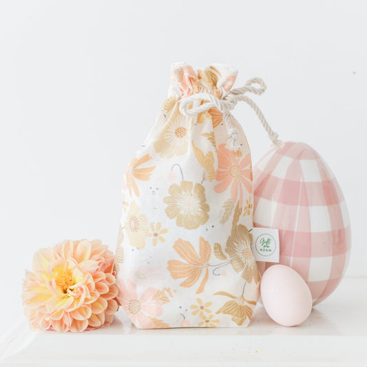 Country Fields Easter fabric gift bag