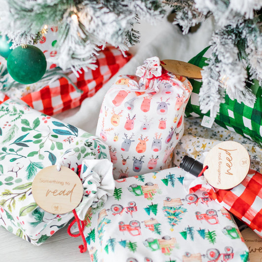 The Reindeers fabric gift bag