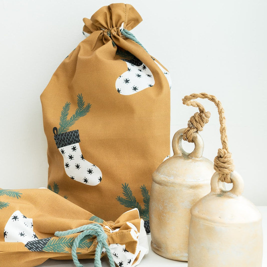 Christmas Stockings fabric gift bag