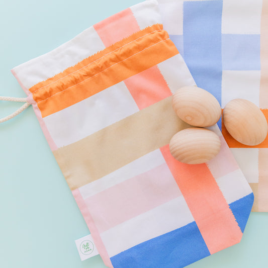 Reusable Easter Fabric Gift Bag – Bunny Blanket Print