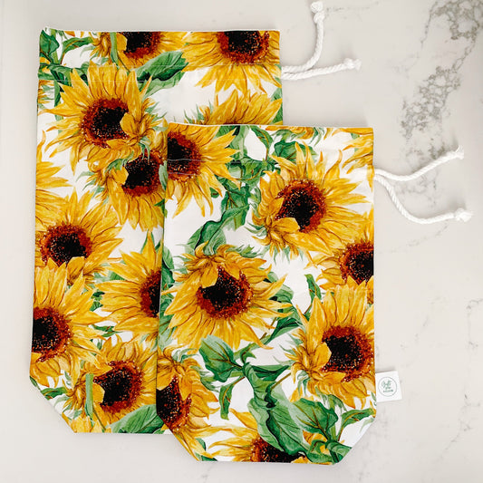 Sunflower eco gift bag