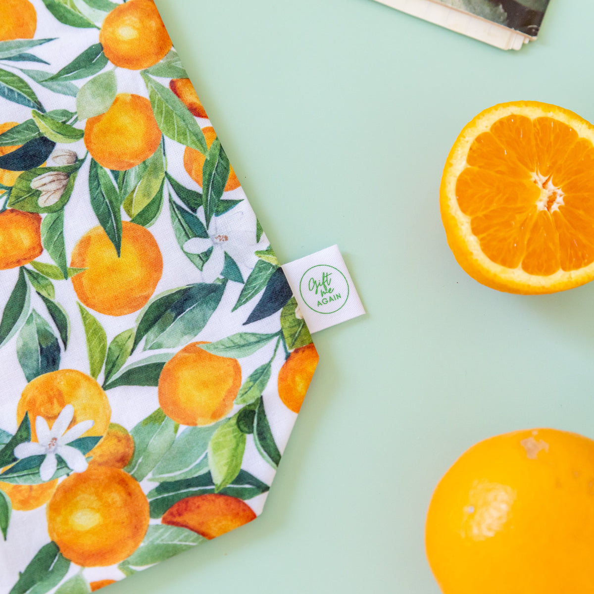 Orange Blossom Reusable Gift Bag