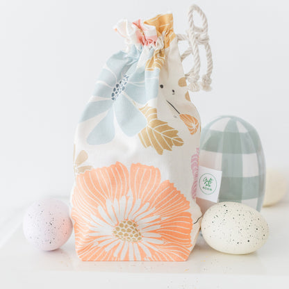 Spring Meadow Easter fabric gift bag