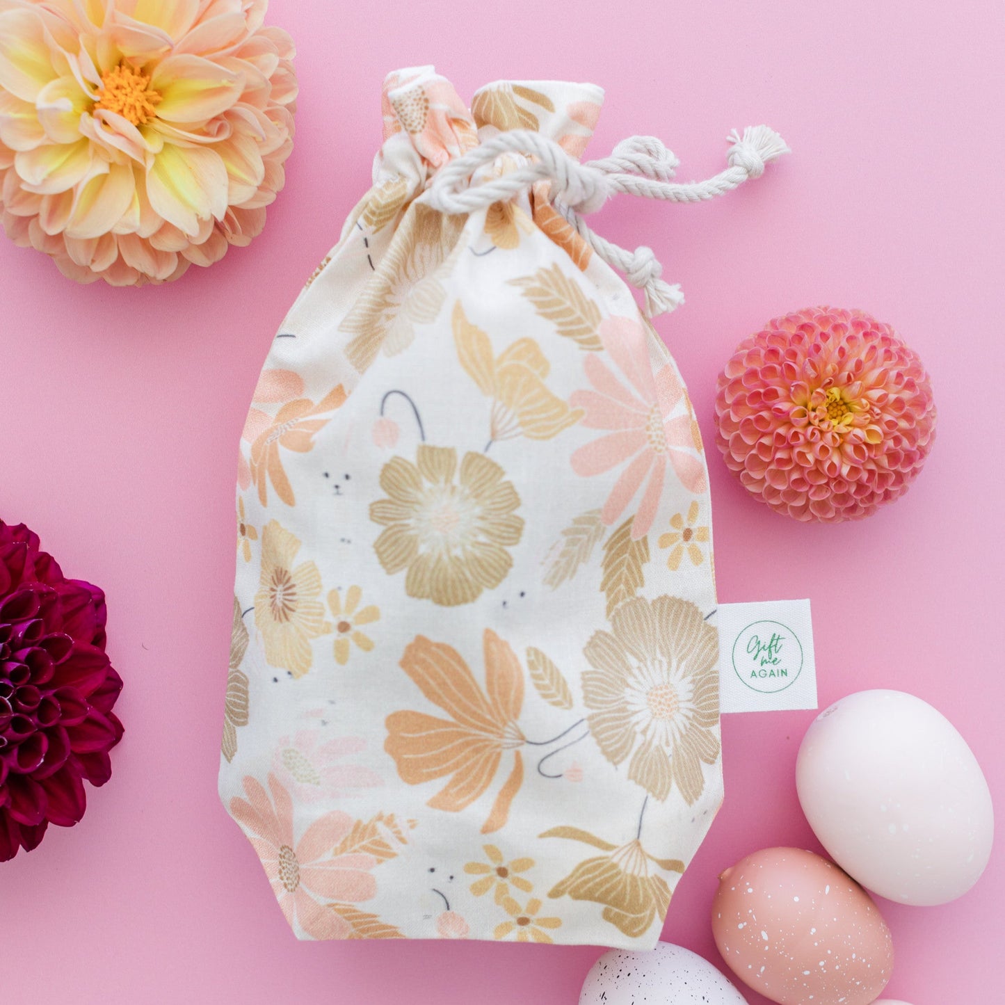 Country Fields Easter fabric gift bag
