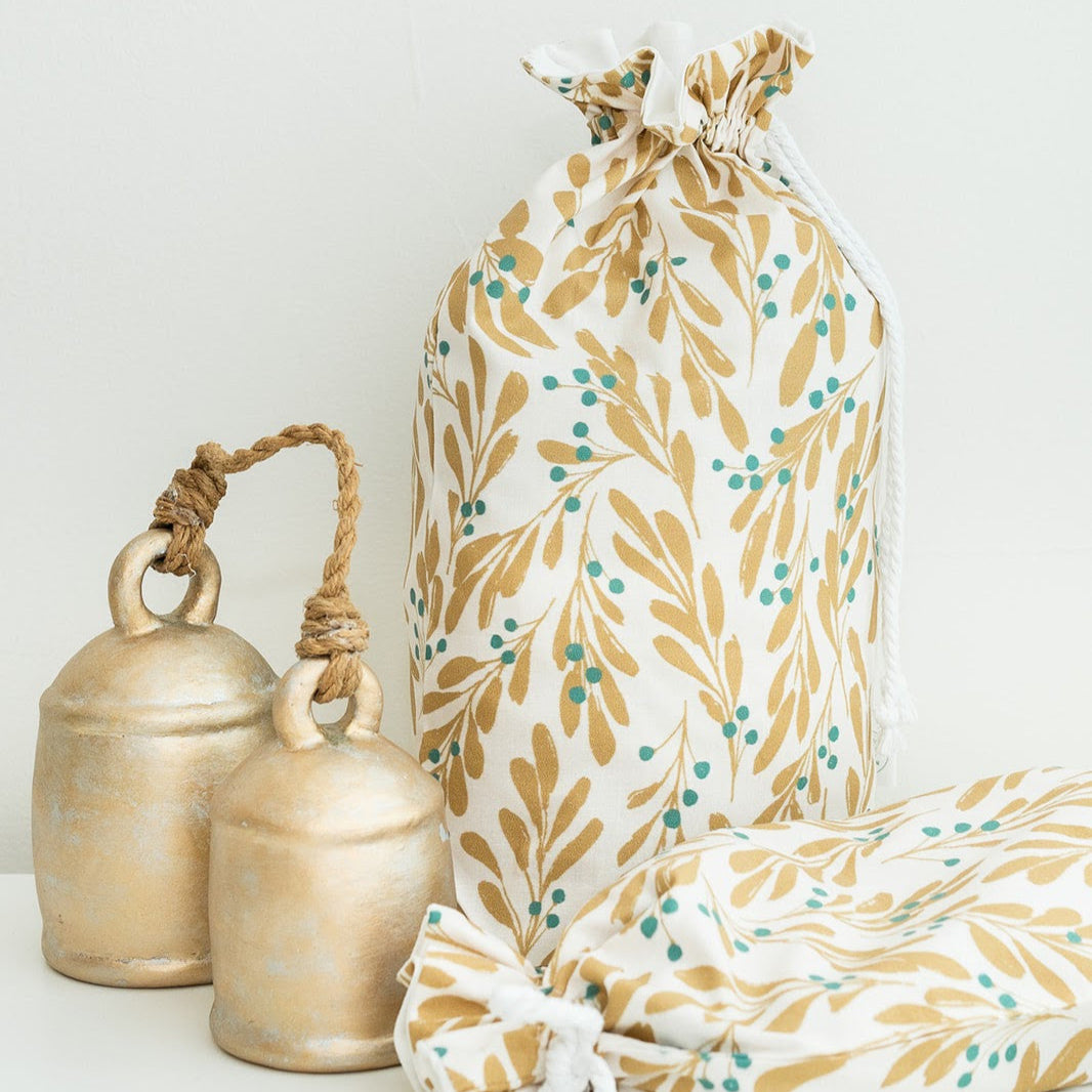 Leaves of Grace fabric gift bag